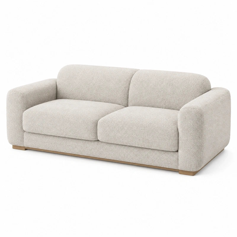 Canapé 2 places 180 cm en tissu beige style contemporain