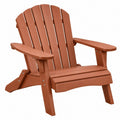 Fauteuil de jardin Adirondack 79 x 83 x 98 cm brun en plastique aspect bois